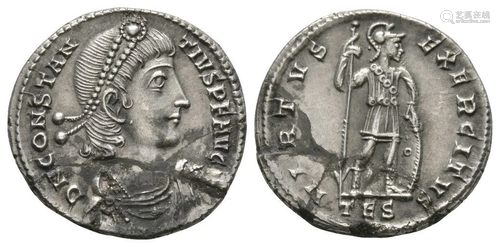 Constantine II - Soldier Standing Light Milliarensis