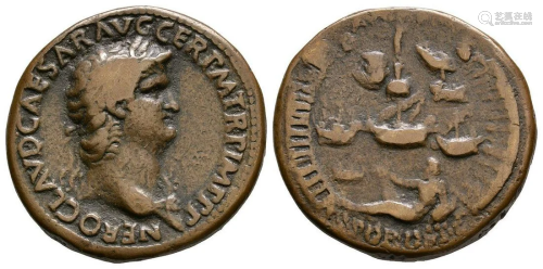 Nero - Paduan Ostia Sestertius