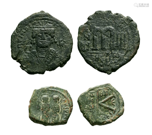 Justin II & M. Tiberius - Follis and Half [2]