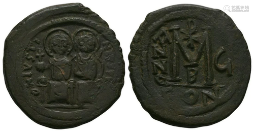 Justin II and Sophia - Large M Follis