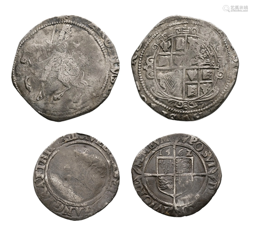 Elizabeth I/Charles I - 1562 6d and 2/6 [2]