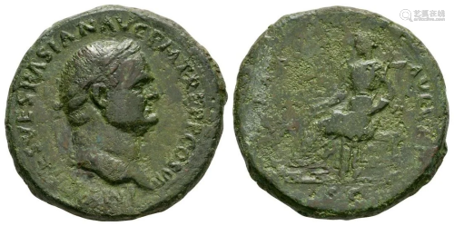 Vespasian - Salus Sestertius