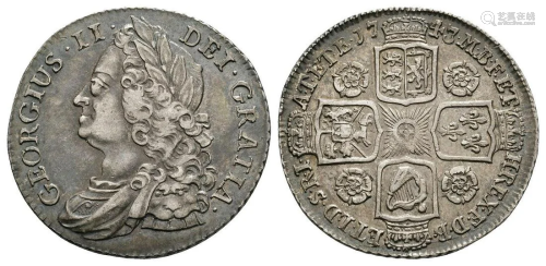 George II - 1743 - Shilling
