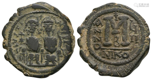 Justin II - Large M Follis