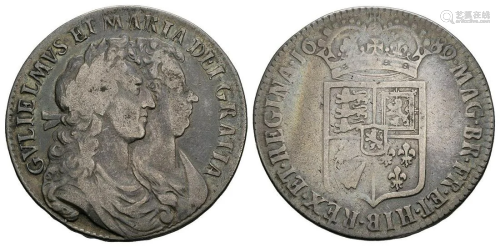 William and Mary - 1689 - Halfcrown