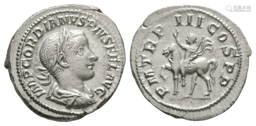 Gordian III - Emperor Riding Denarius