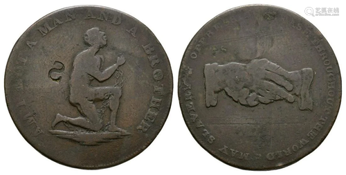 c/mountermarked Slavery Token 1/2d