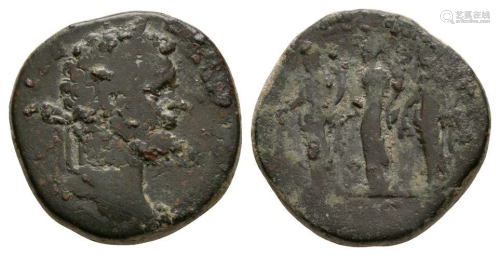 Septimius Severus - Monetae Sestertius