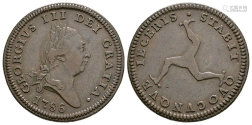Isle of Man - George III - 1786 - Penny
