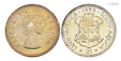 South Africa - 1959 - Proof 2 Shillings