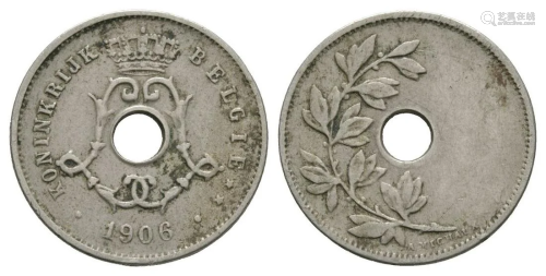 Belgium - No Denomination Error 5 Cents