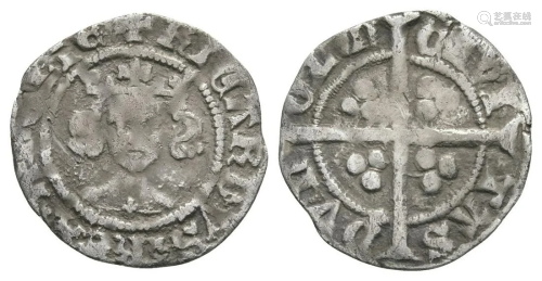 Richard II - Durham - Long Cross Penny