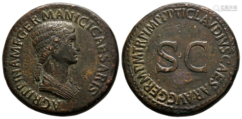 Agrippina Senior (under Claudius) - S C Sestertius