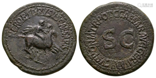 Nero and Drusus (under Caligula) - Riding Dupondius