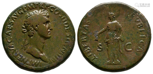 Nerva - Libertas Sestertius