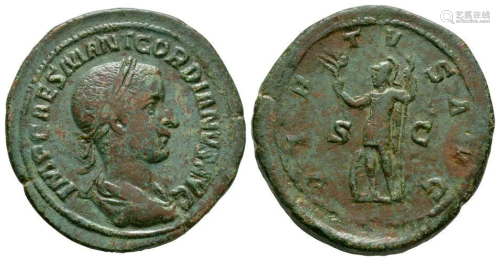 Gordian III - Virtus Sestertius