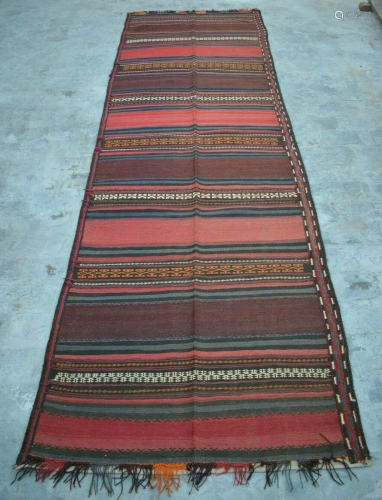 A VINTAGE AFGHANI WOVEN CAUCASIAN KILIM R…