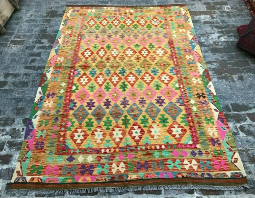 A VINTAGE AFGHANI WOVEN CAUCASIAN AREA R…