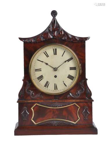 An early Victorian mahogany bracket timepiece