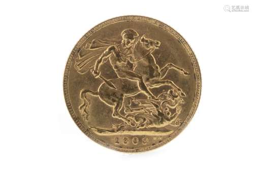 A GOLD SOVEREIGN, 1909