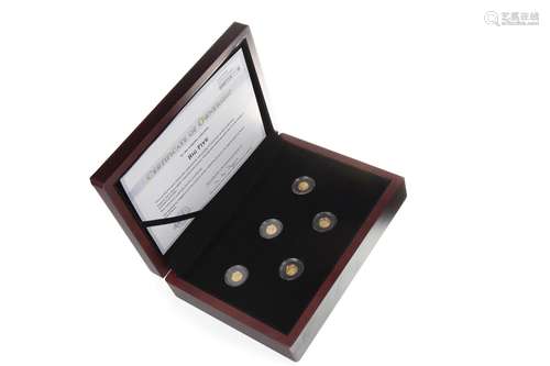 A GOLD COIN SET