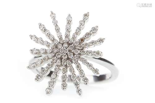 A DIAMOND STAR MOTIF RING