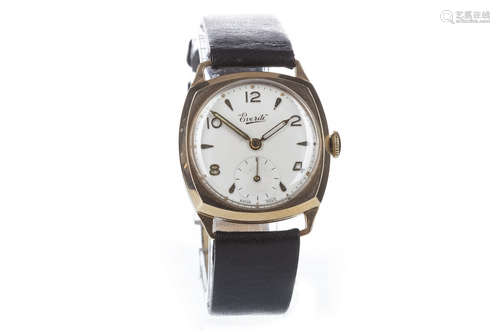 AN EVERITE GOLD WRIST WATCH