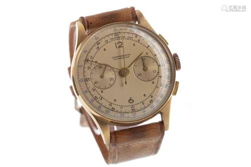 A GENTLEMAN'S CHRONOGRAPHE SUISSE WRIST WATCH