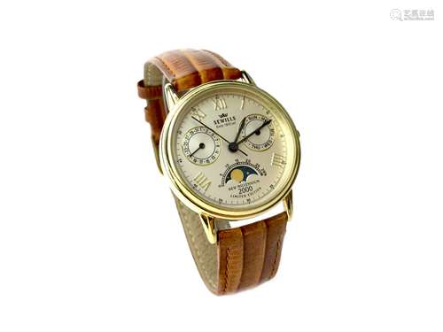 A GENTLEMAN'S SEWILLS GOLD NEW MILLENIUM WATCH