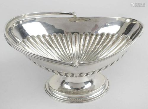 A Victorian silver pedestal sugar basket, of ov…