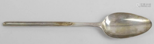 A Georgian silver marrow spoon, with long na…