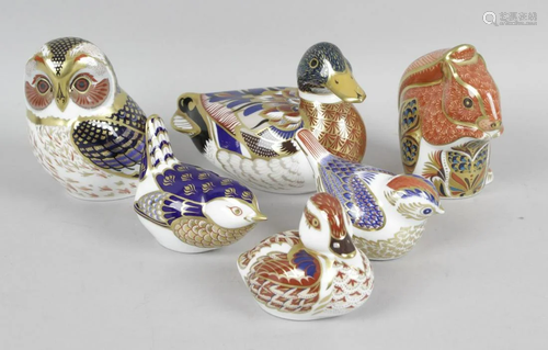 A group of eight Royal Crown Derby porcelain