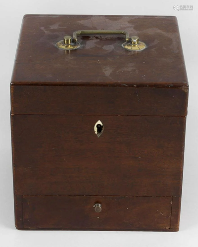 A 19th century mahogany apothecary cabine…