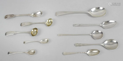 A Victorian silver travelling campaign spoon, the