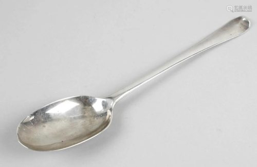 An early eighteenth century silver basting spoon, in