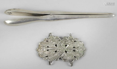 A pair of Edwardian plain silver glove stretchers, …