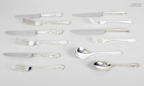 A group of assorted Mappin & Webb silver plated