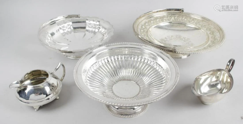 A selection of assorted silver plated items, to include
