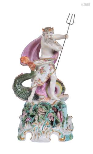 A Derby figure of Neptune