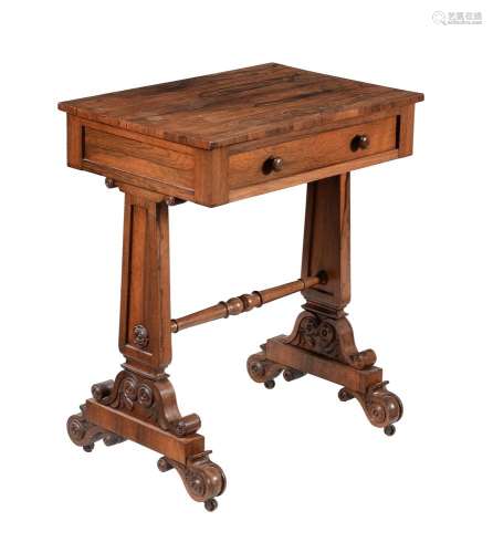 ϒ A William IV rosewood work table