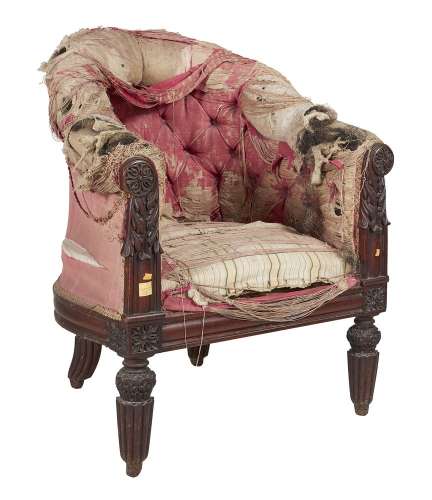 ϒ A George IV rosewood Bergere armchair