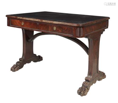 A Regency mahogany writing table