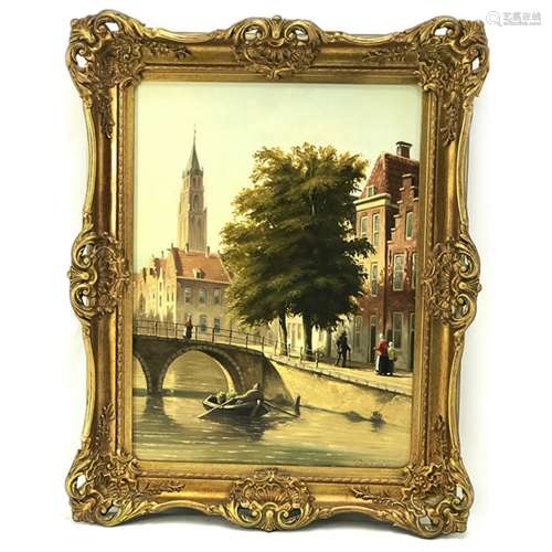 A Framed Painting Of Color PRINT Framed By JAN BEEKHOUT