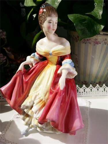 A Fine Enamel Color Painted Beauty Figures Table Item