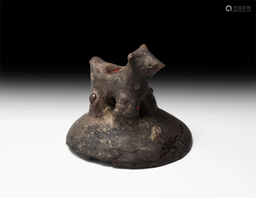 Iron Age Hallstatt Vessel Lid with Animal