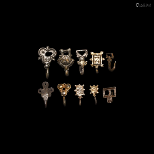 Tudor Period Silver Clothes Fastener Collection