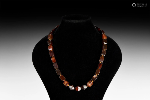 Post Medieval Carnelian Bead Necklace