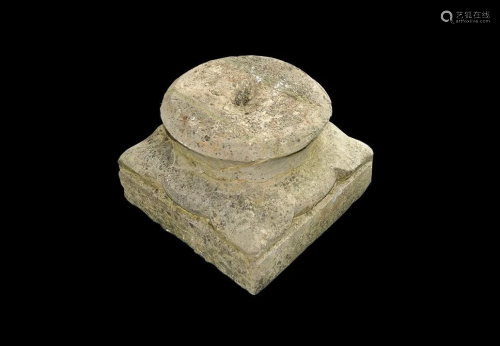 Post Medieval Limestone Pillar Base