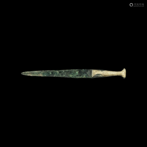 Luristan Dagger with Bone Inlaid Handle