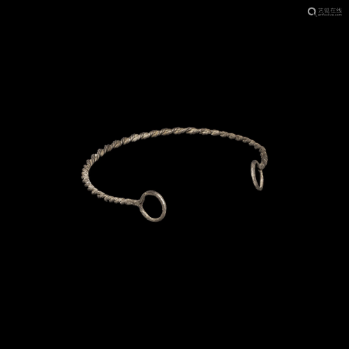 Viking Silver Twisted Torc